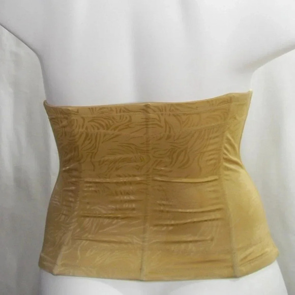 MEDIUM Maidenform SE3067 Jacquard Satin Waist‎ Cincher Nude  Excellent Pre-owned - Picture 4 of 6
